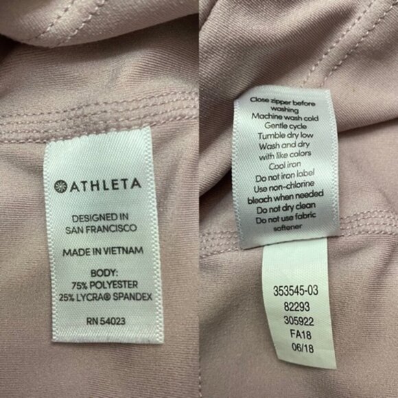 Athleta 305922 Light‎ Pink Legging Size Medium - Picture 8 of 8